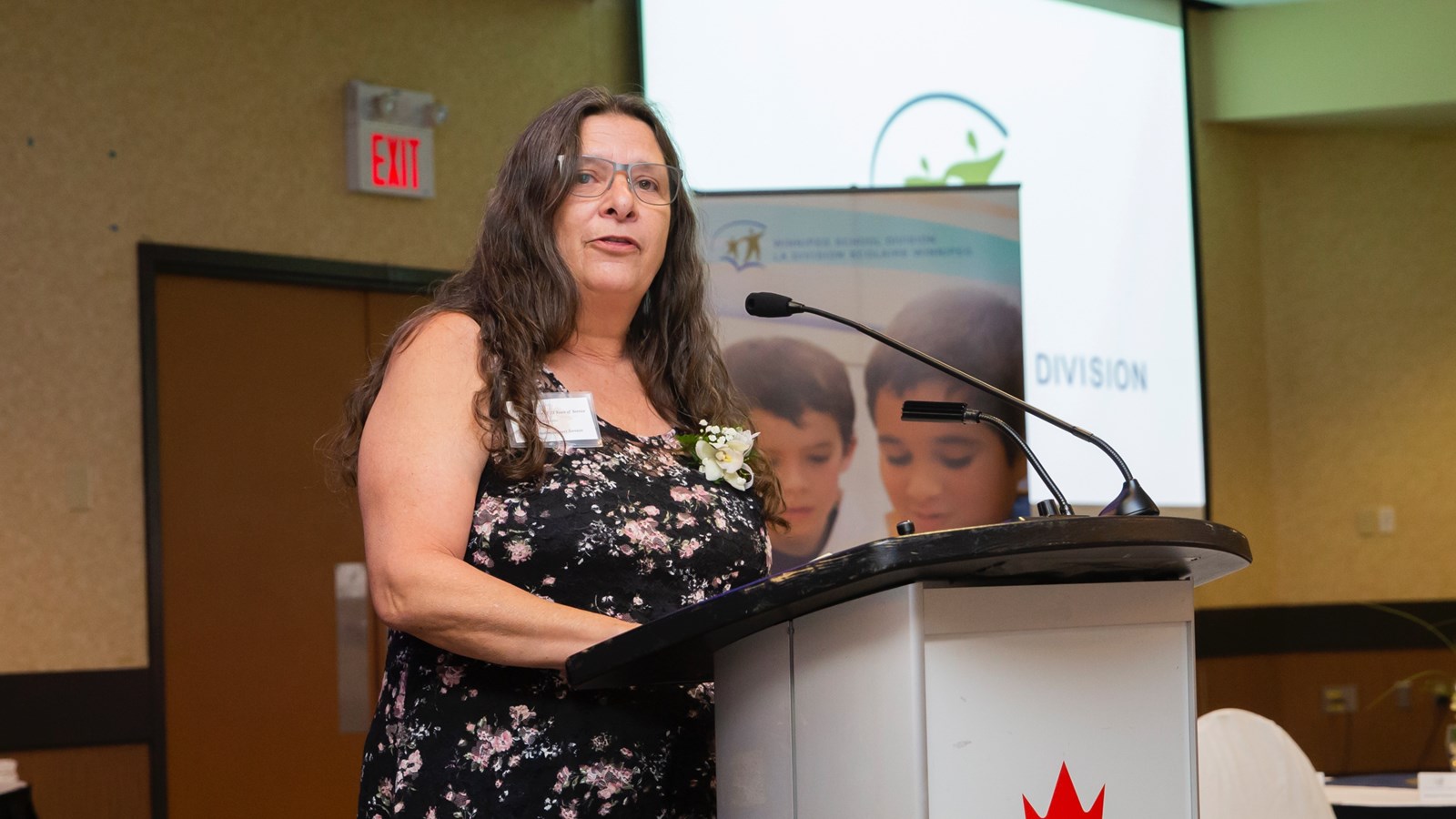 Marguerite McKeever spoke on behalf of 25-year employees.